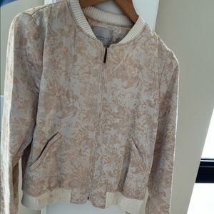 Zara jacket • cream and shiny gold